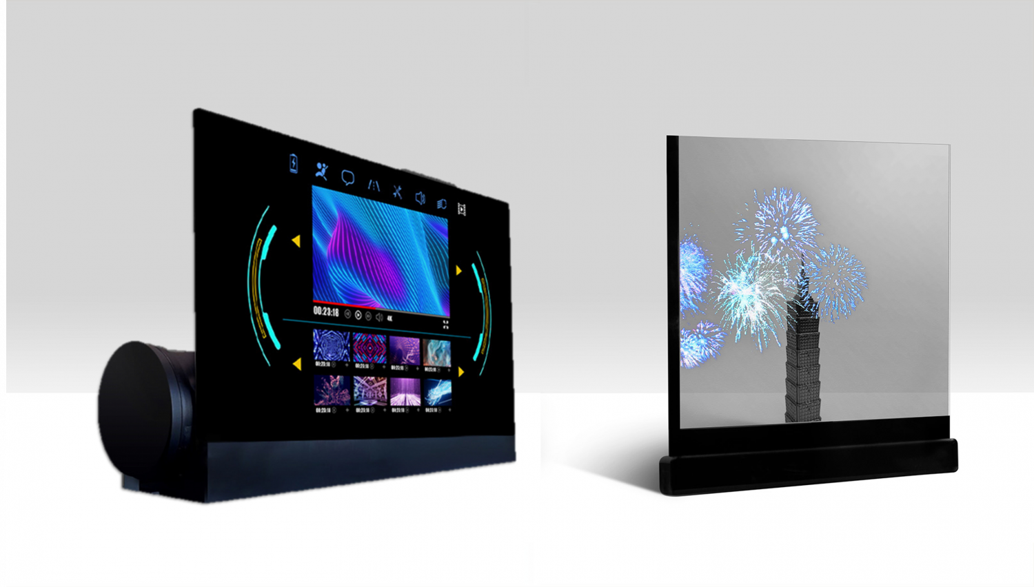 可卷式、折迭性、高透明